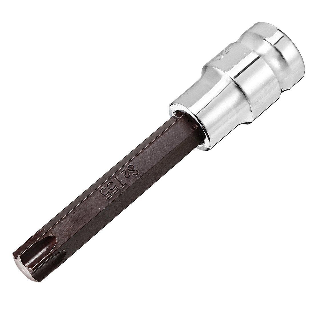 sourcing map 1/2" Drive x T55 Torx Bit Socket, S2 Steel Bits CR-V Sockets 4" Length Use with Ratchet Wrench, Slide Bar, Extension Rod