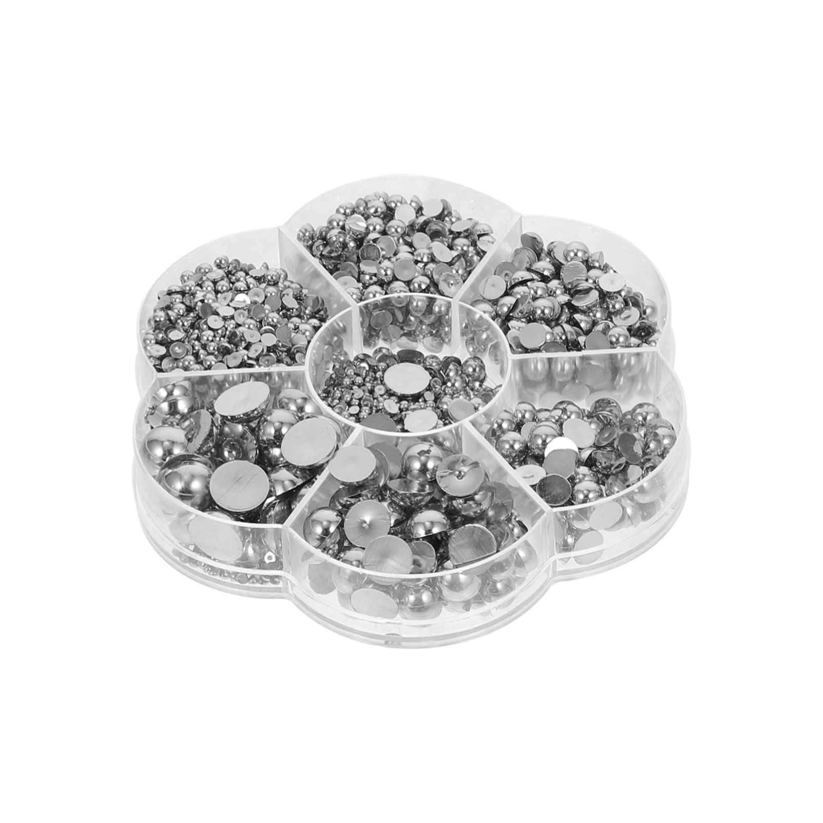 Milisten Semicircle Resin Charms for Diy Crafting Stylish Clothing Accessories Jewelry Ornaments Imitation Pearl Decors for Nail Art Headwear