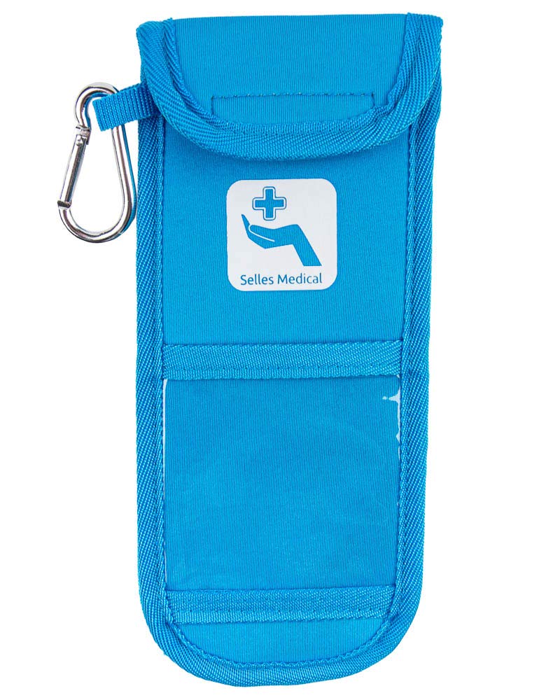 Double EpiPen Pouch with Belt Loops, Blue