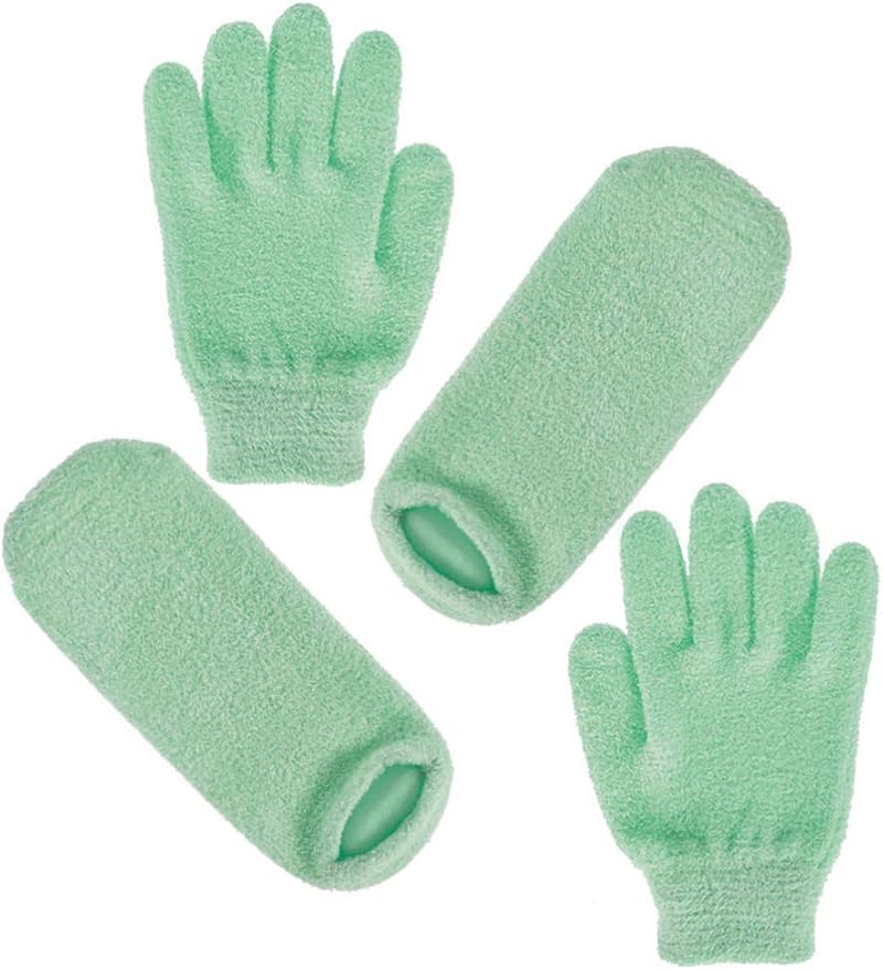 minkissy Gel Moisturizing Gloves & Foot Covers for Softening Exfoliating Spa
