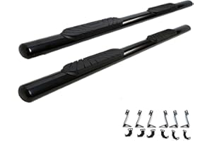Galaxy Auto 4" Oval Straight for 2009-18 Dodge RAM 1500 & 2010-24 RAM 2500/3500 Crew Cab - Side Steps Nerf Bars Running Board