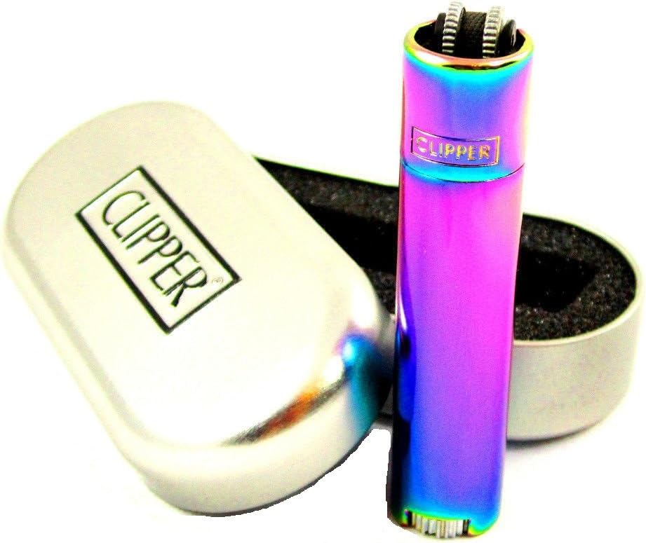 Clipper – Mechero con relieve de Metal oro rosa caja de cromo: Amazon.es: Hogar