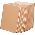 FAWTEEM 12 pack A5 Lines Notebook Bulk Kraft Cover College Ruled, Lined Paper Travel Journals Composition Diary Subject Notebooks Planner, 60 Pages, 8.3”x 5.5”