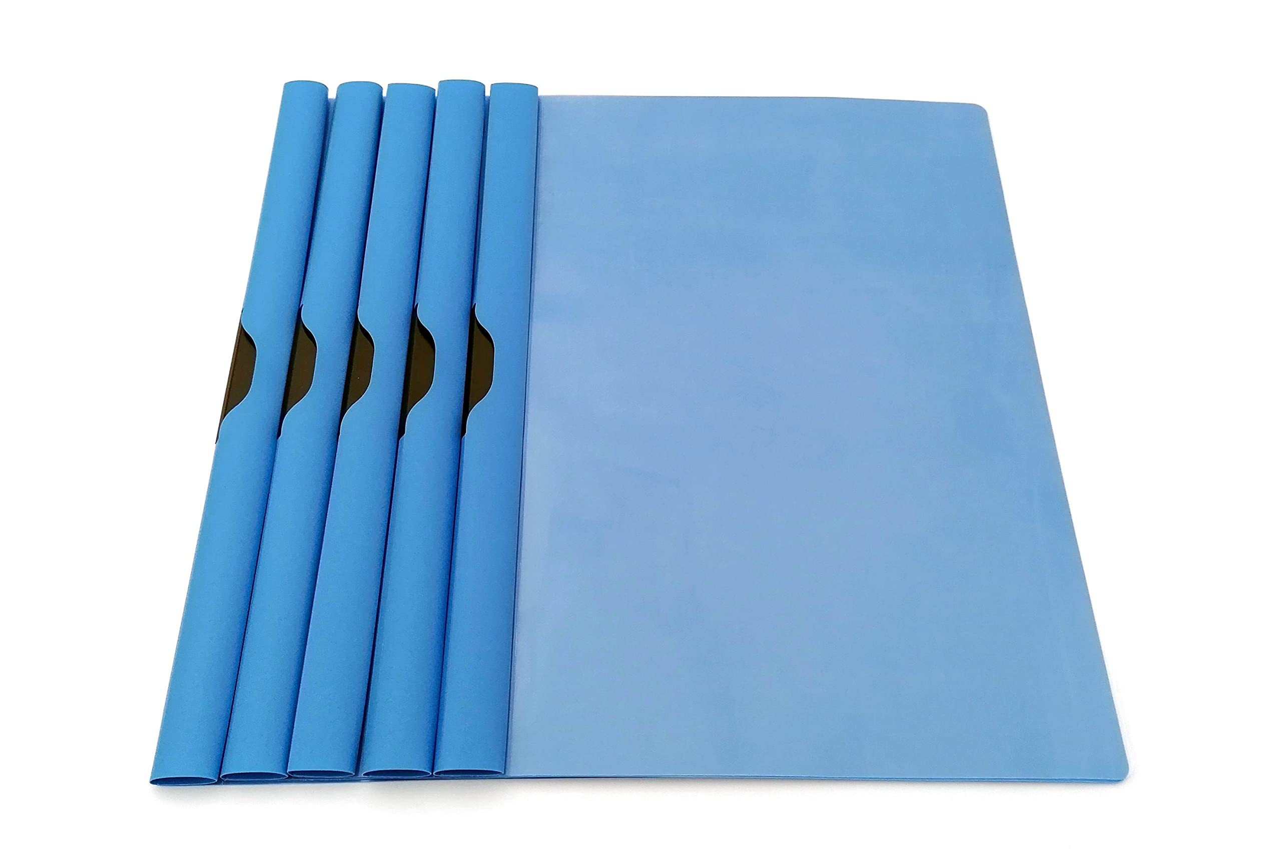 Polypropylene Folders with Feather Blue A4 Conf. Pack of 5