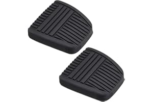 UpAmcarker 31321-14020 2Pcs Brake Pedal Cover and Clutch Pedal Pad Compatible with 4Runner Camry RAV4 Tacoma Tundra Land Cruiser Cressida Pickup Previa Solara Supra T100 31321-14010