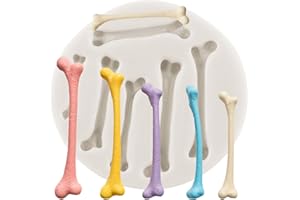 QDMOLDS Halloween Silicone Molds Skeleton Bone Fondant Mold for Sugar Cake Decorating Cupcake Topper Chocolate Gum Paste Cand