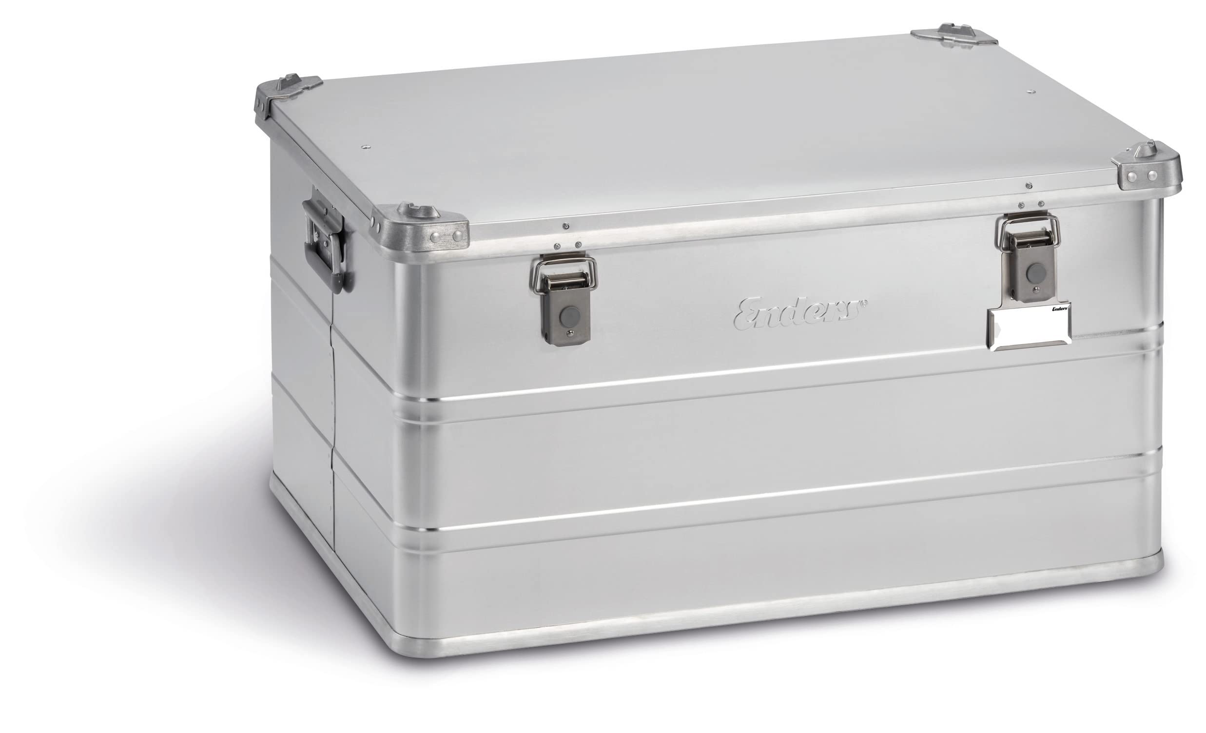 Enders aluminium box VANCOUVER, industrial box, transport box, universal box, rubber seal, stable, robust, dust and splash water protection, tool box, camping box, handles, 79 x 58.5 x 60 cm #1351