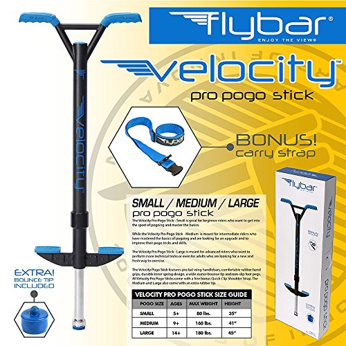 Flybar Velocity Pro Pogo Stick Medium Ages 9 & Up, 80 to 160 Lbs