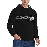PBFDCPA Can and am Men'S Casual Pullover And Long Sleeve Hoodie With Hat Pocket Shirt Black