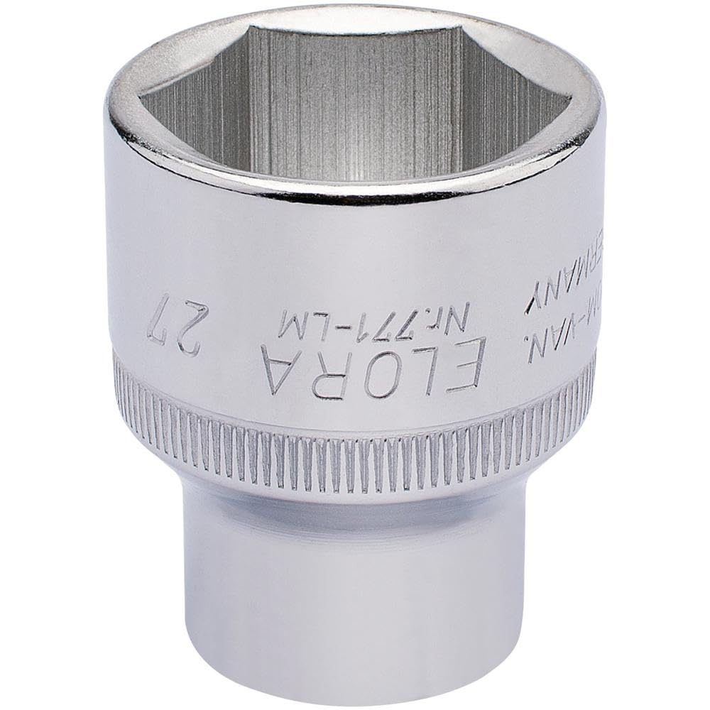 Draper 15316 Elora Hexagon Socket, 27mm Ø, 1/2" Square Drive