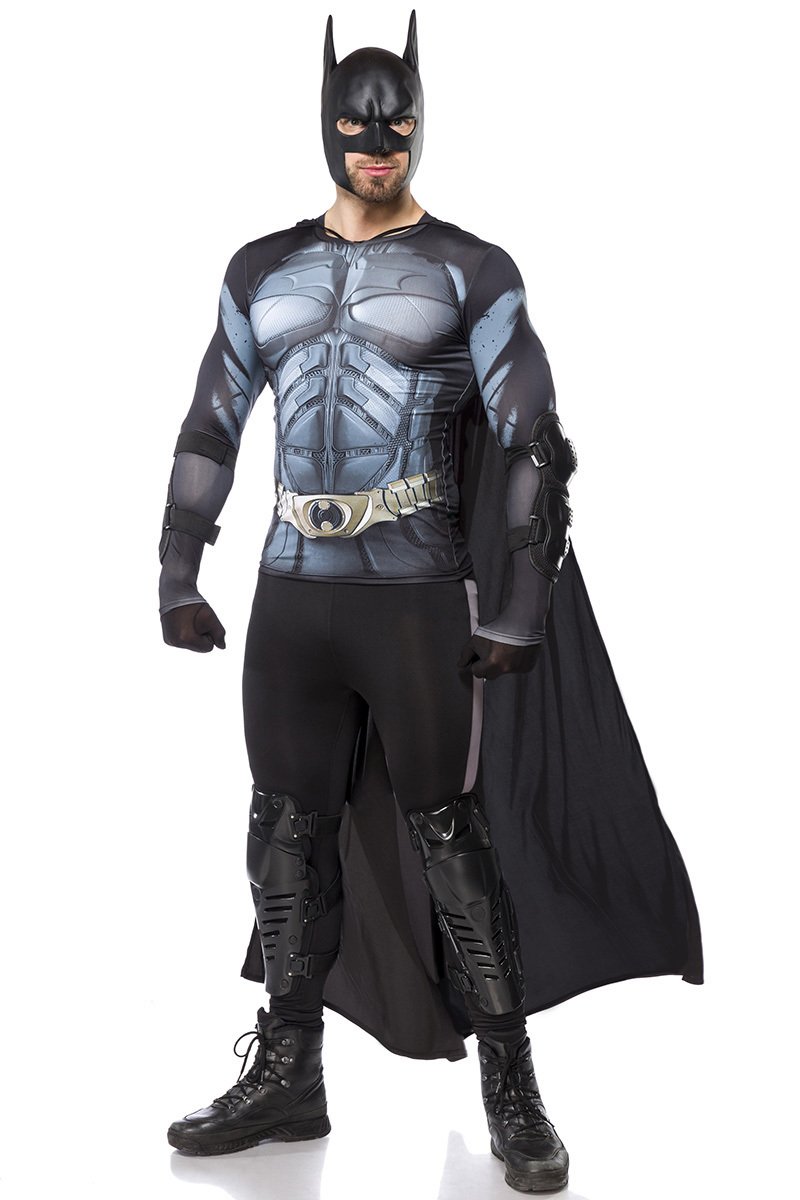 Mask Paradise Batman 80115-002-027 Costume Set for Men (XL) Black
