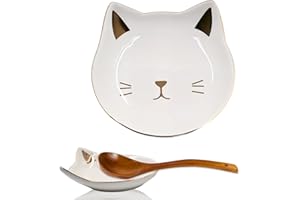 Cat Spoon Rest for Stove Top, Ceramic Spoon Holder, Cute Spoon Holder for Cooking Utensils, Ceramic Spoon Rest for Stove Top 