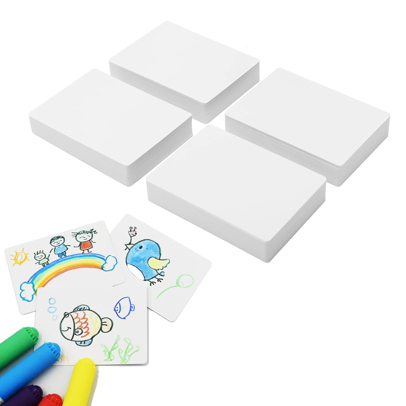 LIAMGUS 180 PCS Blank Playing Cards to Write On - Fun and Cool Games Cards for Doodle Hand Drawn Messages - Cardstock