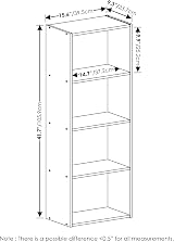 Furinno LUDER Book Shelf 4-Tier Pink White Open Shelf 39.5x105.9x23.7 cm view 6