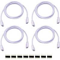 Uxcell RGB-Splitterkabel, 30 Cm, 4-polig – Zum Verbinden Von 5050/3528 LED-Lichtleisten, 2 Stück
