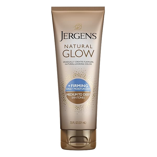 JERGENS NATURAL GLOW + FIRMING DAILY MOISTURIZER MEDIUM TO TAN SKIN TONES 7.5OZ
