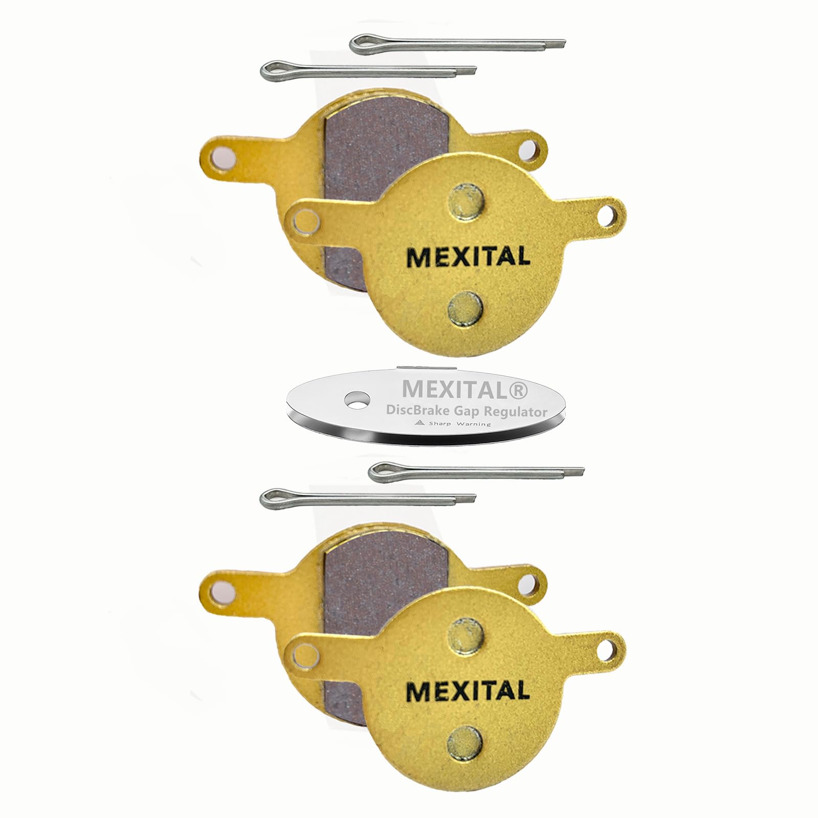 MEXITAL 2 pairs Sintered Bike Bicycle Disc Brake Pads fit for Magura Julie (2001-2008) MXTS09-2