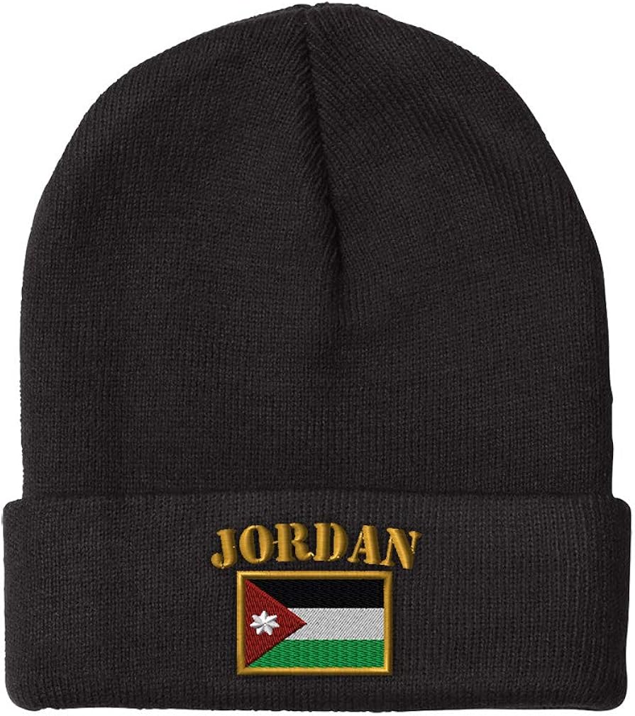 Beanies for Men Jordan Flag Embroidery Winter Hats Women