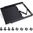 1U Rack Mount Sliding Keyboard Tray Cantilever Network Equipment Racks 19 Inch Cabinet Drawer Sliding Shelf for Server Data Music Studio Accessories