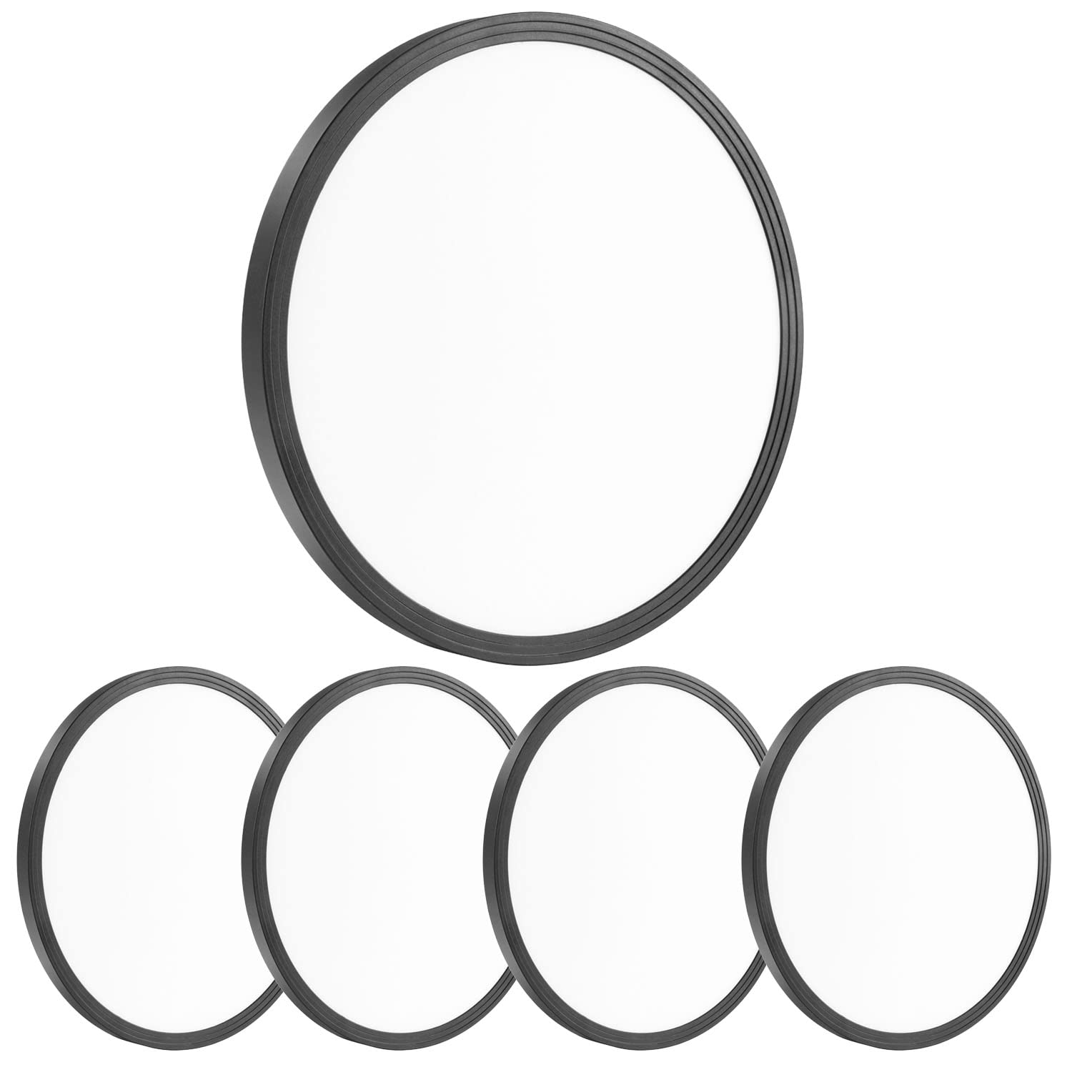 Photo 1 of Lexier 4Pack 12 Inch 3200LM Black Slim Flush Mount Ceiling Light Fixture Round Day White 6000K Thin Flat 120V Surface LED Ceiling Light 300W Equivalent