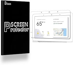 [4-Pack BISEN] Fit for Google Home Hub Screen Protector, HD Clear, Anti-Scratch, Anti-Bubble, Lifetime Protection