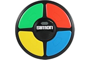 Basic Fun Simon Electronic Game with Digital Screen and Built-In Counter, 9-Inch Diameter