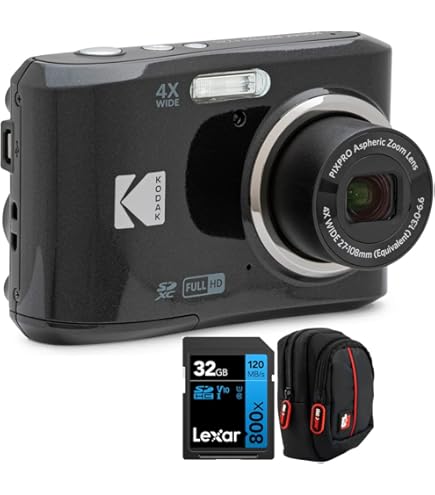 Amazon.com : Kodak FZ45BK PIXPRO 16MP Digital Camera Black Bundle