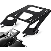 PBYMT Tour Pack Mount Thicker Tour Pack Bracket Detachable Luggage Rack Fits for Harley Davidson Touring Street Glide Road King Electra Glide 2014-2025,Black