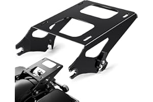 PBYMT Tour Pack Mount Thicker Tour Pack Bracket Detachable Luggage Rack Fits for Harley Davidson Touring Street Glide Road King Electra Glide 2014-2025,Black