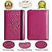 Passport Holder Cover Wallet Travel Essentials RFID Blocking Leather Card Case International Travel Must Haves Travel Accessories for Women Men(101#Purple)