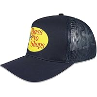 Bass Pro Shop Men's Trucker Hat Mesh Cap - One Size Fits All Snapback Closure - Great for Hunting