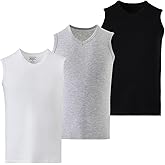 Mody Men's Tank Top 3-Pack, Sleveless V-Neck Mens Undershirt, Muscle Shirts for Men