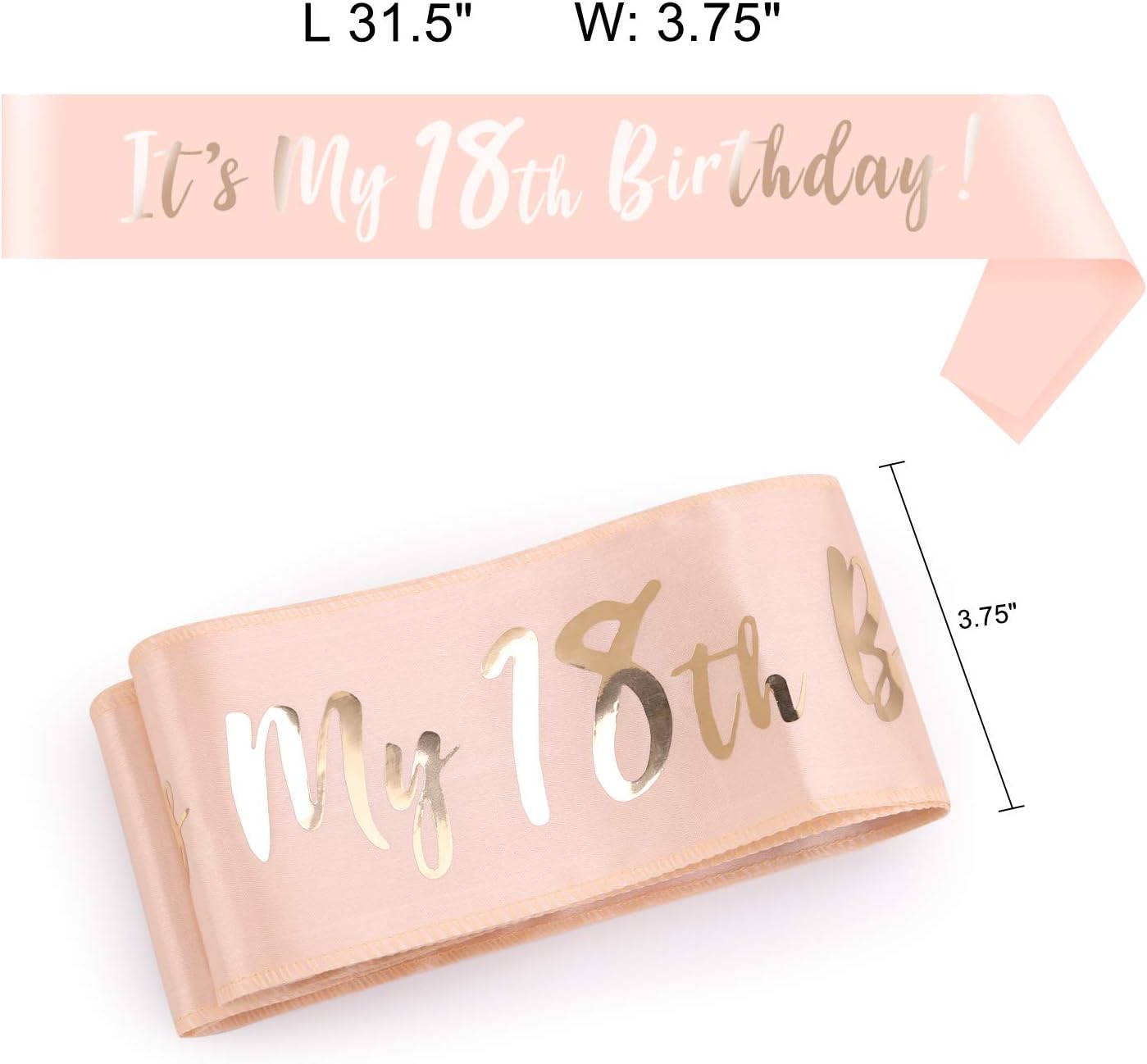 Howaf Or Rose 18 Ans Joyeux Anniversaire Echarpe Deguisement Et 18 Bandeaux Couronne Strass Pour 18 Ans Anniversaire Decorations Filles Cadeau Amazon Fr Jeux Et Jouets Howaf Or Rose 18 Ans Joyeux Anniversaire Echarpe Deguisement Et 18 Bandeaux Couronne Strass Pour 18 Ans Anniversaire Decorations Filles Cadeau Amazon Fr Jeux Et Jouets