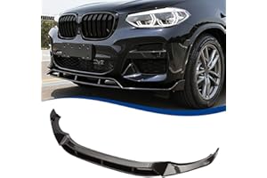 XPHAZZ Front Lip Compatible with BMW (2018-2021) X3 G01 (2019-2021) X4 G02 M-Sport Model ABS Gloss Black Bumper Air Splitter