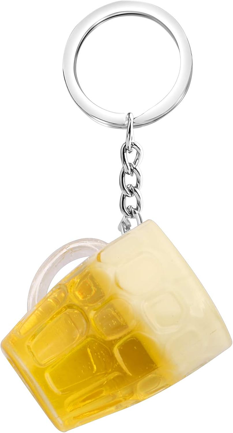 Big Beer Mug Keychain Beer Lover Jewelry Alcohol Gift for Beer Drinker