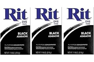 Rit Dye Powder Dye, 1-1/8 oz, Black, 3-Pack