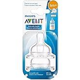 Philips Avent Anti-Colic Fast Flow Nipple for Avent Anti-Colic Baby Bottles, 6 Months+ (Pack of 4)