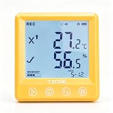 Tzone Bluetooth Temperature Humidity Data Logger USB with Dew Point Logging | Digital Temp Recorder with Probe,Thermometer Recording RH Monitor,Sound Alarm,for Industrial Medical Freezer Warehouse Lab