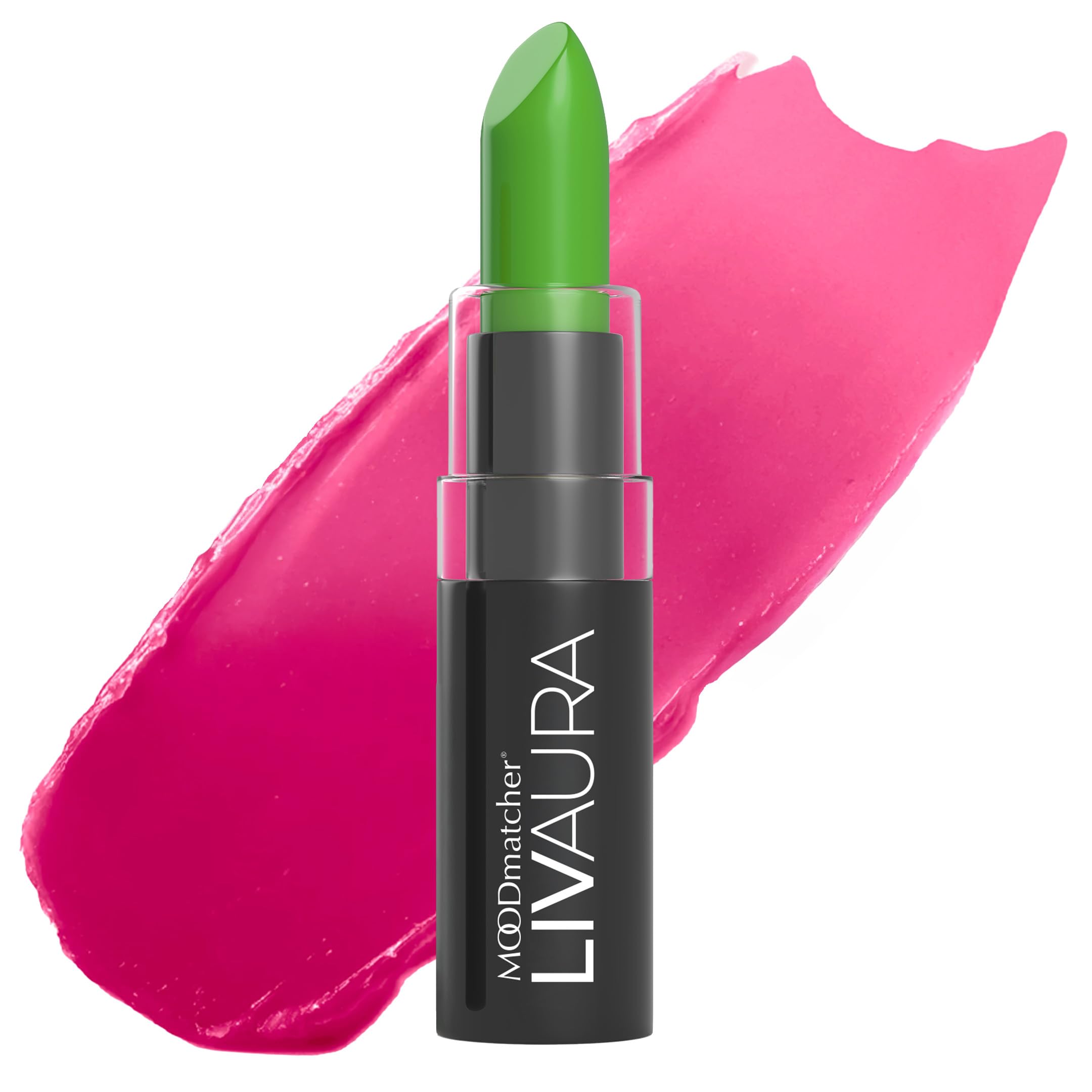 Fran Wilson MOODmatcher Original Color-Change Lipstick, GREEN - 12 HOUR Long Wear, Waterproof, Ultra-Hydrating and Moisturizing with Aloe & Vitamin E, Smudgeproof, Fadeproof & Kissproof, 0.12 Oz (3.5g)