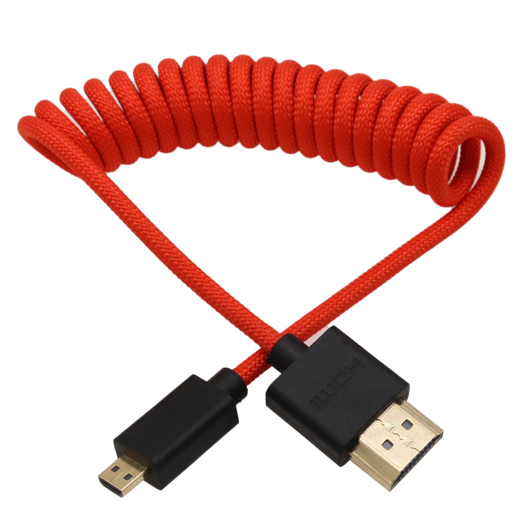 Photo 1 of HangTon Micro HDMI to HDMI 4K 8K 60p Cable for ATOMOS Ninja V Ultra Canon R6 R6II R5C R5 R10 R7 Sony ZVE-10 A7C A7RIV A7RIII A7S2 Lumix S5 S9 GH4 Camera SmallHD Cine Indie Monitor, Type A D HDMI 2.1