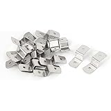 uxcell 38mm x 13mm x 11mm Metal Z Shape Picture Frame Braces Brackets Silver Tone 20PCS