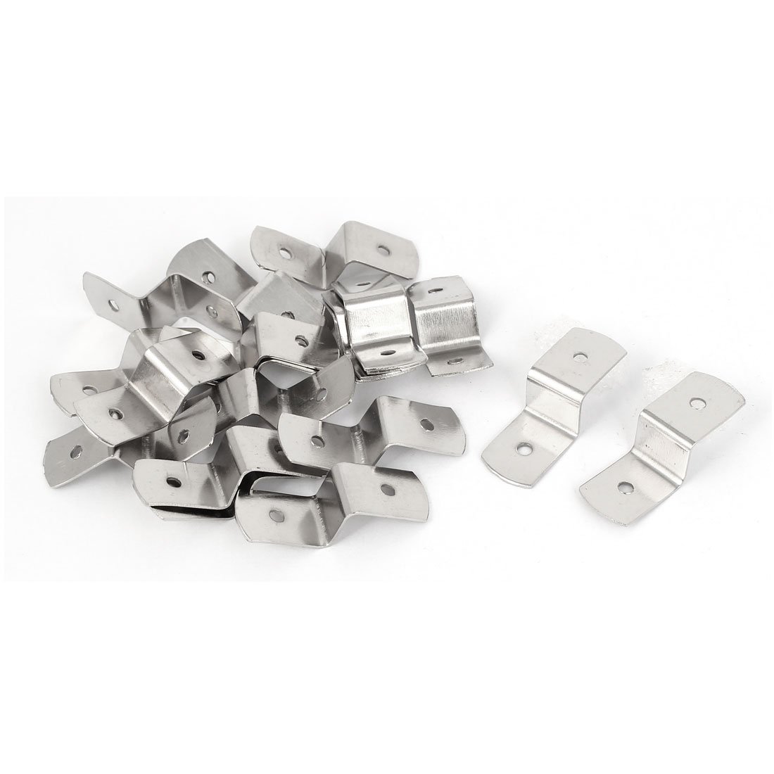 Sourcingmap 38mm x 13mm x 11mm Metal Z Shape Picture Frame Braces Brackets Silver Tone 20PCS