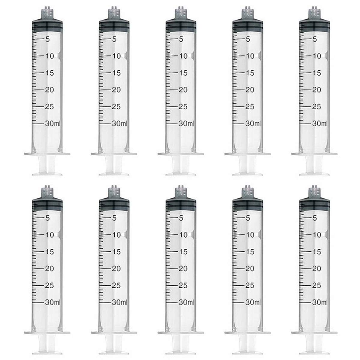 30ml Oral Syringes 10 Pack Luer Lock Tip, No Needle, FDA Approved