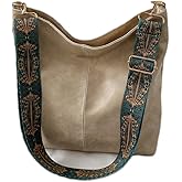 Women's Hobo Shoulder Bag with Adjustable Decorative Strap, Large Capacity Satchel Shoulder Bag