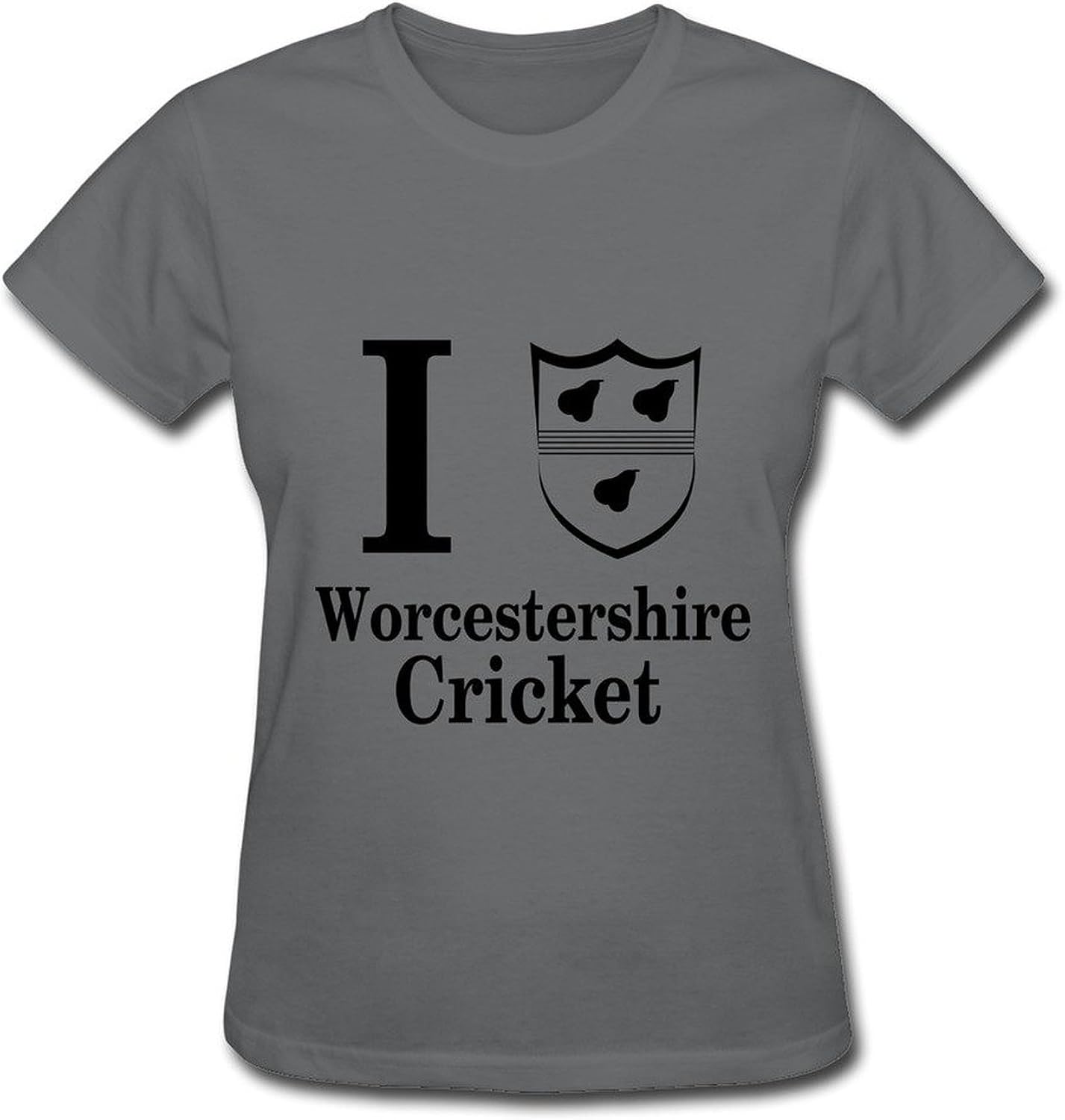 ZEKO Women's T Shirt Counties Cricket Worcestershire 2 DeepHeather