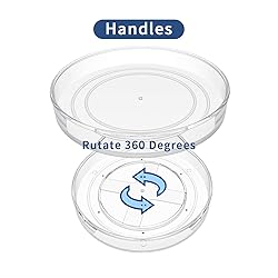 VAEHOLD 2 Tier Lazy Susan Turntable Spice Rack