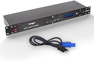 ArtNet DMX Interface, 8-Channel, 19" Rack, 1U Stage Lighting Network Control, CR061S