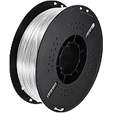 MECCANIXITY PETG 3D Printer Filament, 1.75mm 1KG High Precision Moistureproof Superior Toughness Glossy Filament Metal Silver for Printers 1 Pcs