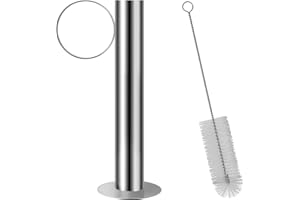 ARGCONNER Stainless Steel Maple Syrup Hydrometer Test Cup for Sap Processing with Cleaning Brush, 10-Inch Test Cup for Precision Density Readings