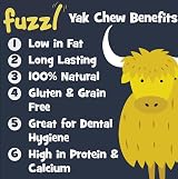 Fuzzl Yak Chews Multipack Premium Natural Dog Treats 195g Gift Box view 3